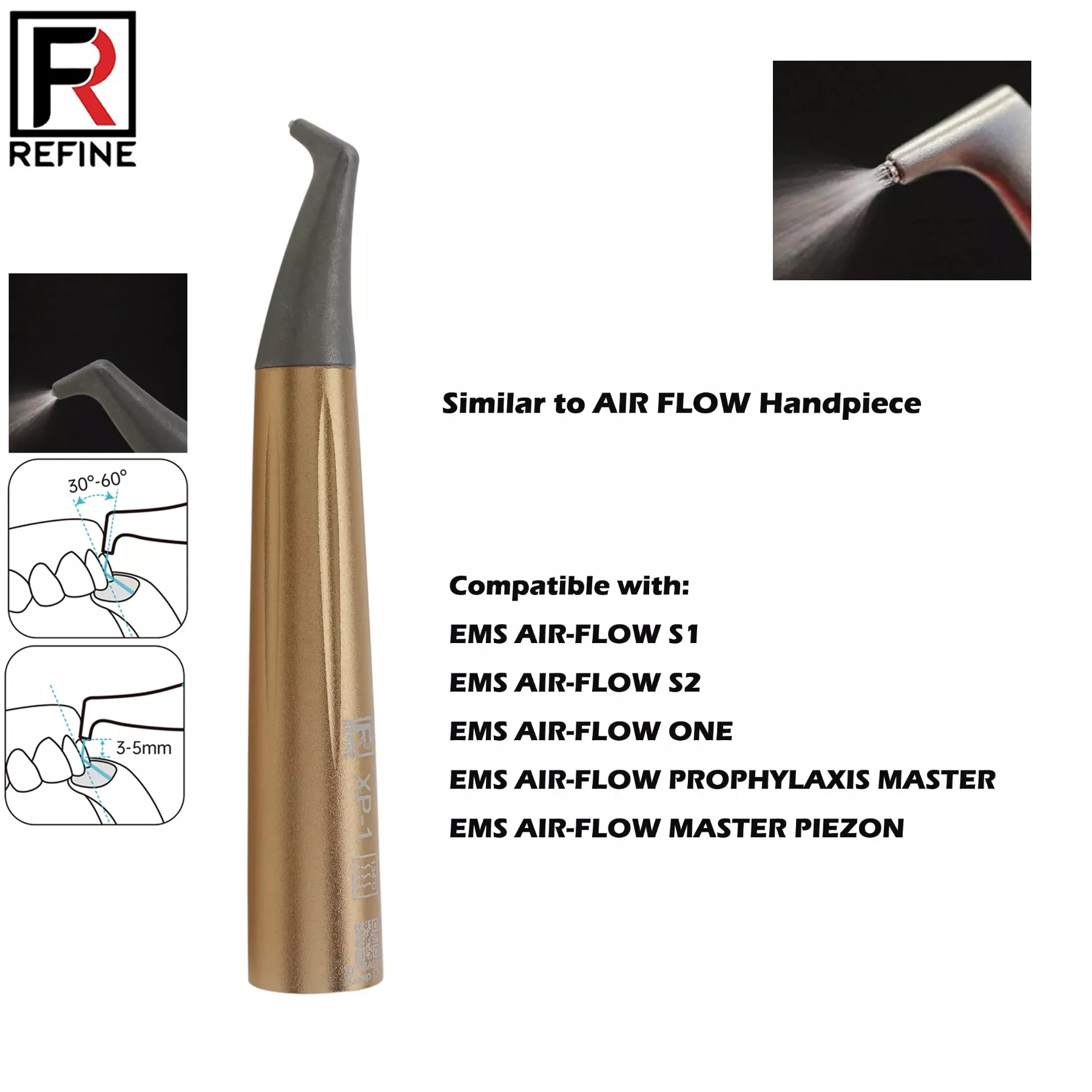 

REFINE Dental Prophy Воздушный полировщик AIRFLOW Наконечник XP-1 Fit EMS AIR-FLOW ONE MASTER PIEZON