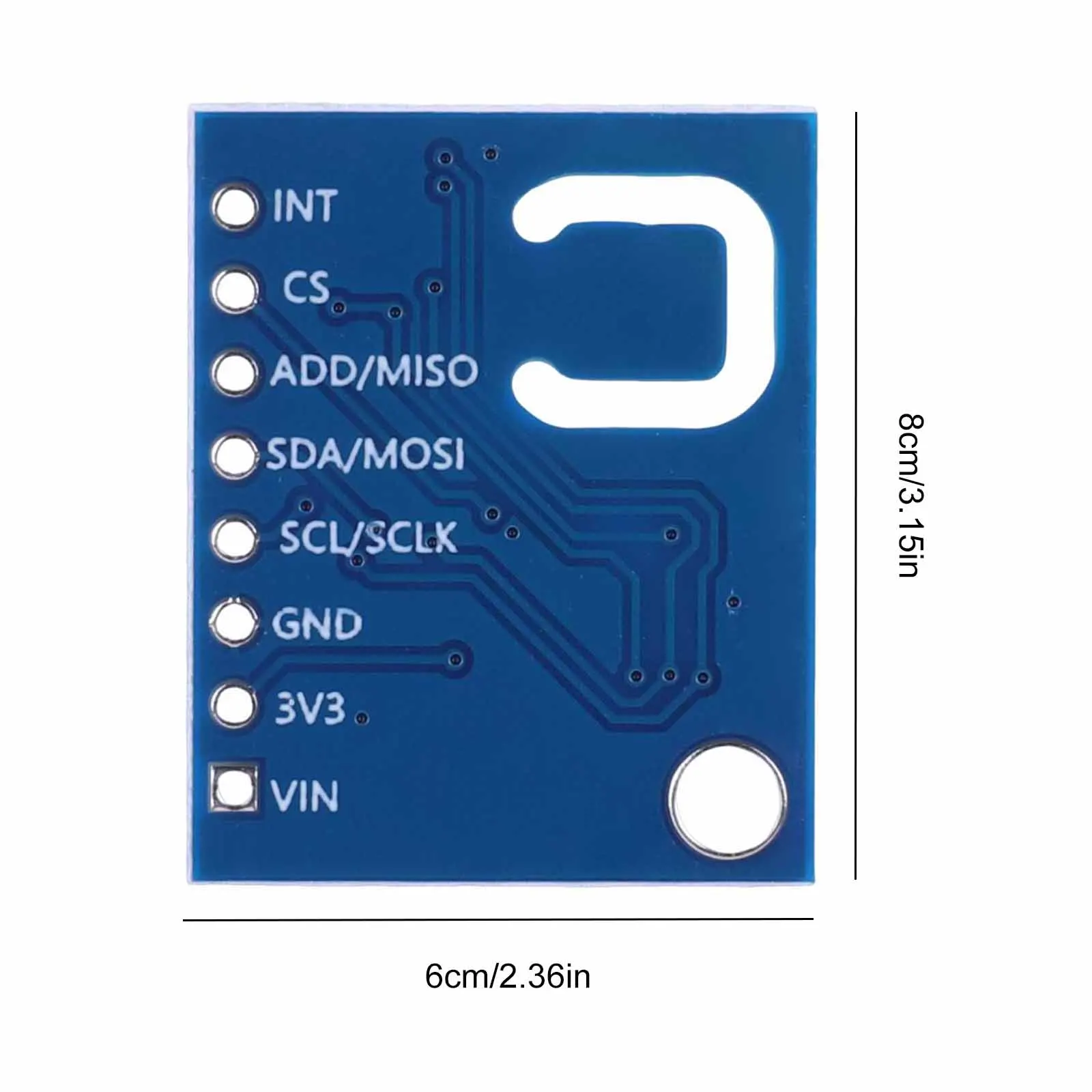 ENS160+AHT21 Temperature and Humidity Gas Sensor Module Carbon Dioxide CO2 ECO2 TVOC Air Quality Sensor Module for Arduino view 6