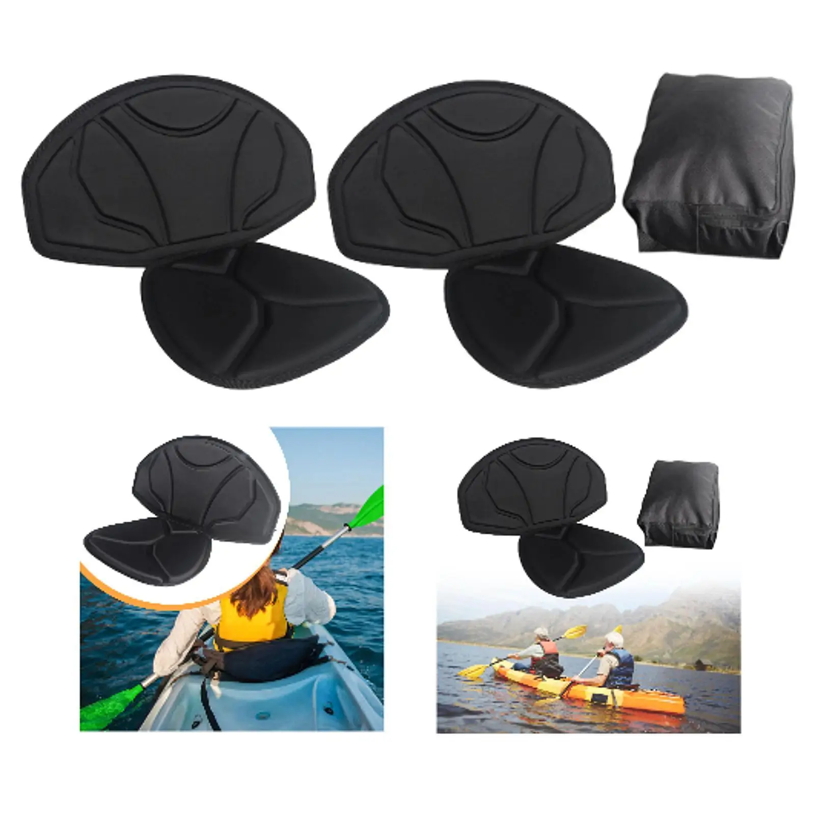 Paddle Board Seat Kayak Seat Cushion Universal Premium Easy to Install Padded with Backrest for Water Sports Boat