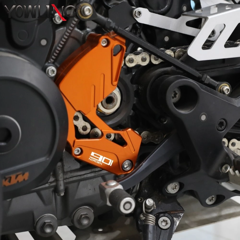 

2024 2025 For Husqvarna NORDEN 901 790 890 Duke Adventure S R 2022 2023 Motorcycle Chain Guard Cover Sprocket Guard Protector
