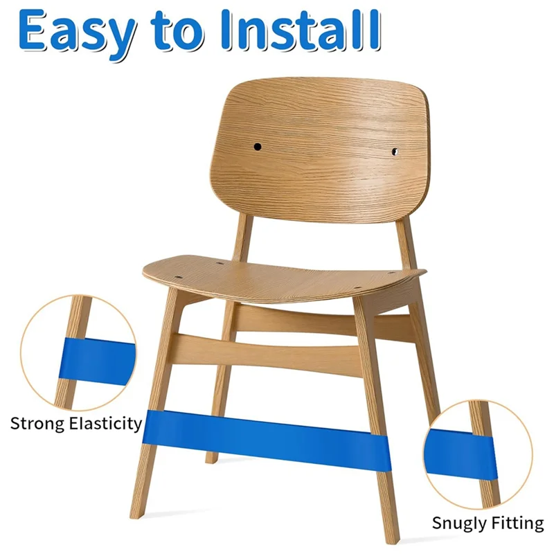 WD-12 قطعة شريط مرن للأطفال مع أقدام متململة للكراسي أدوات ADHD جلوس مرن للفصول الدراسية الابتدائية (أسود)