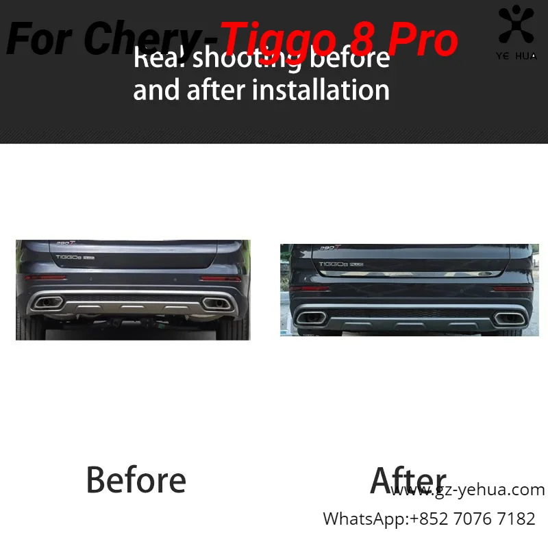 For Chery Tiggo 8 Pro 2021 2022 2023 Tailgate Decorative Strip Stainless Steel Exterior Parts Car Accessories Chromium Styling