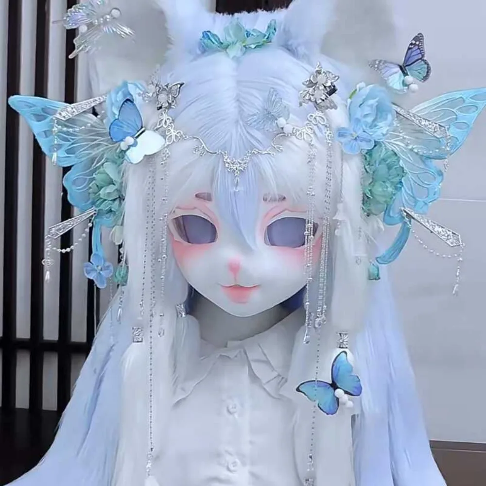 Ethereal Butterfly & Luna Moth haarclip |   Haarspeldjes met bloemenkwastjes en dierenthema |   Kawaii cosplay voor afstudeerfoto cosplay