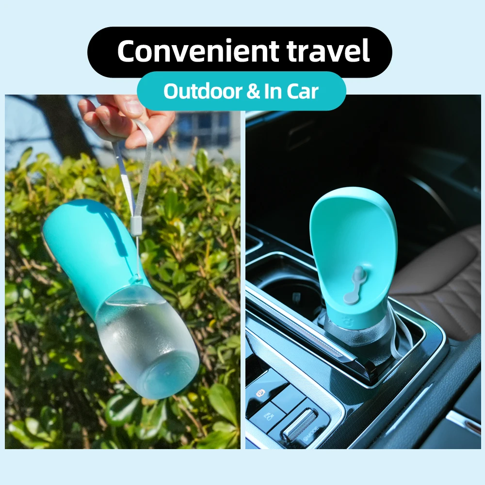 300ml Pet Dog Water Bottle For Small Large Dogs Cat Hiking Portable Outdoor Leakproof Drinking Bowls Chihuahua Bulldog Supplies