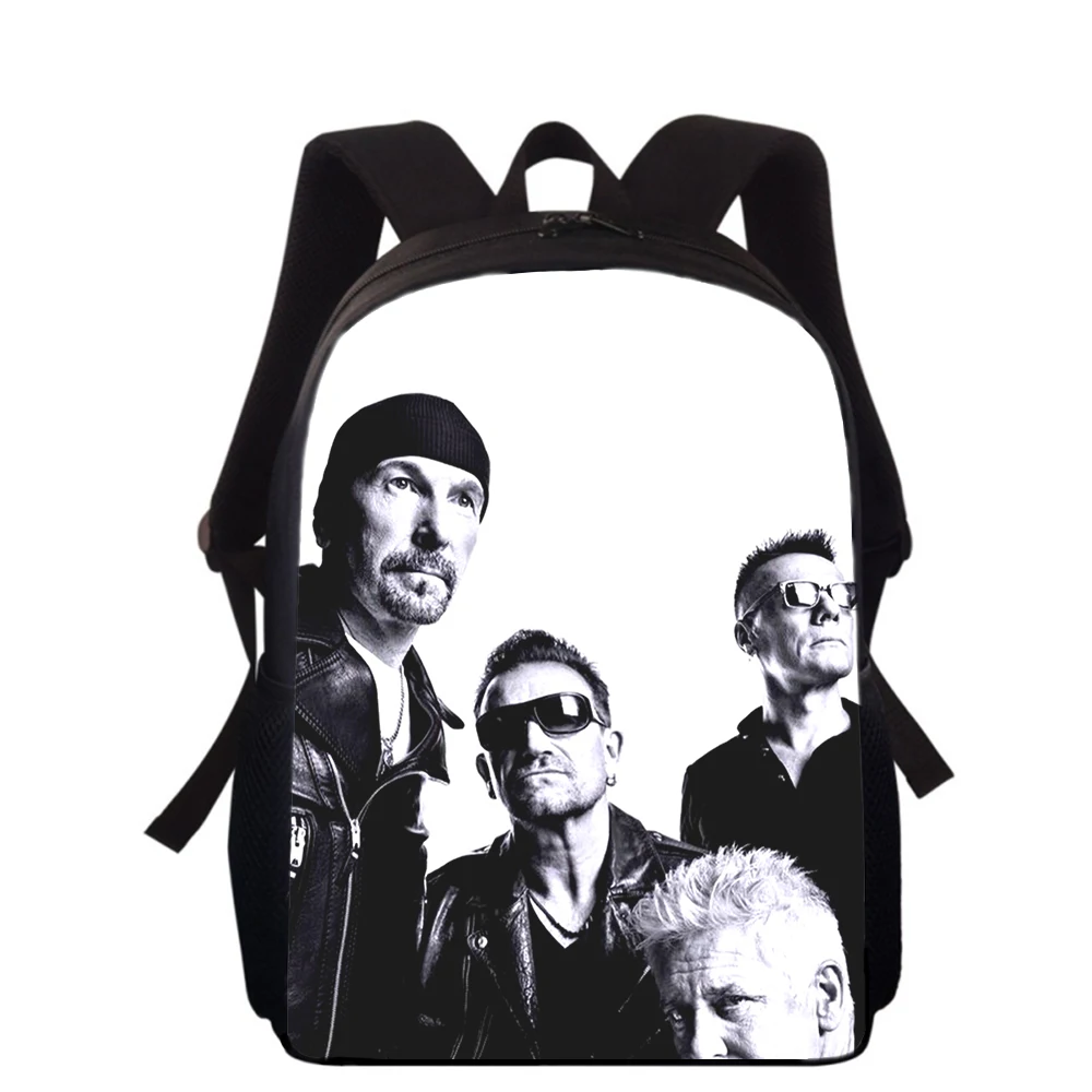 U2 band 15 "Impressão 3D Crianças Mochila Sacos De Escola Primária para Meninos Meninas Back Pack Estudantes Escola Sacos De Livro