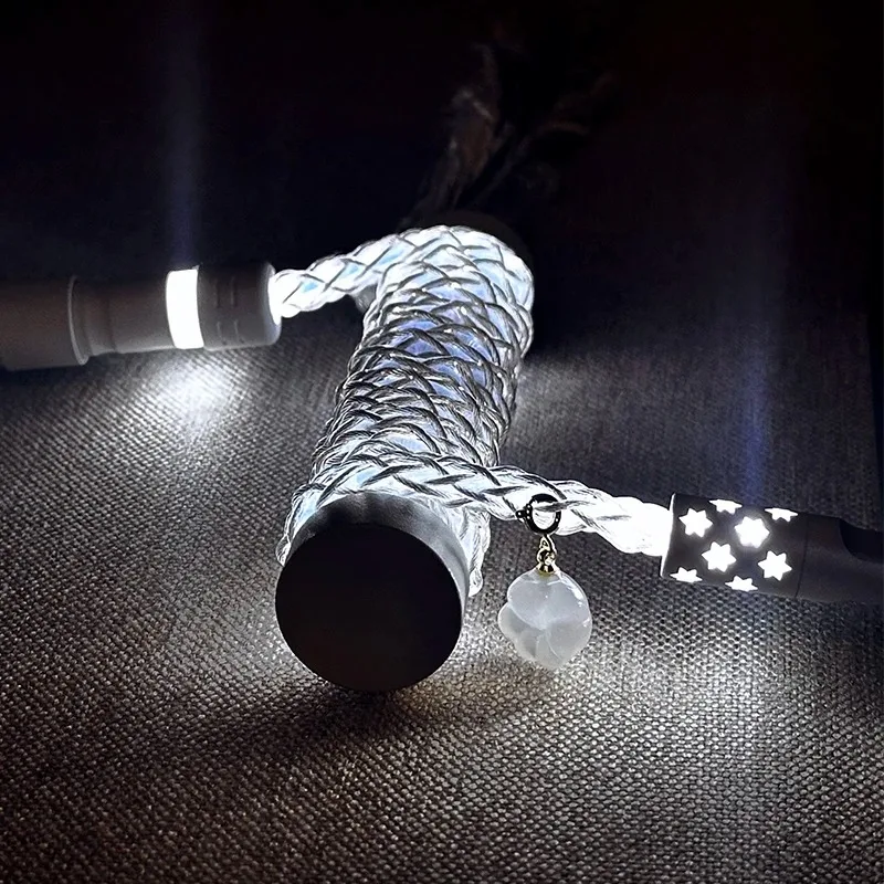 Universe Grocery Single Crystal Copper Spiral-White Light Full Body Light Gas Plug Cable Mechanical Keyboard Cable