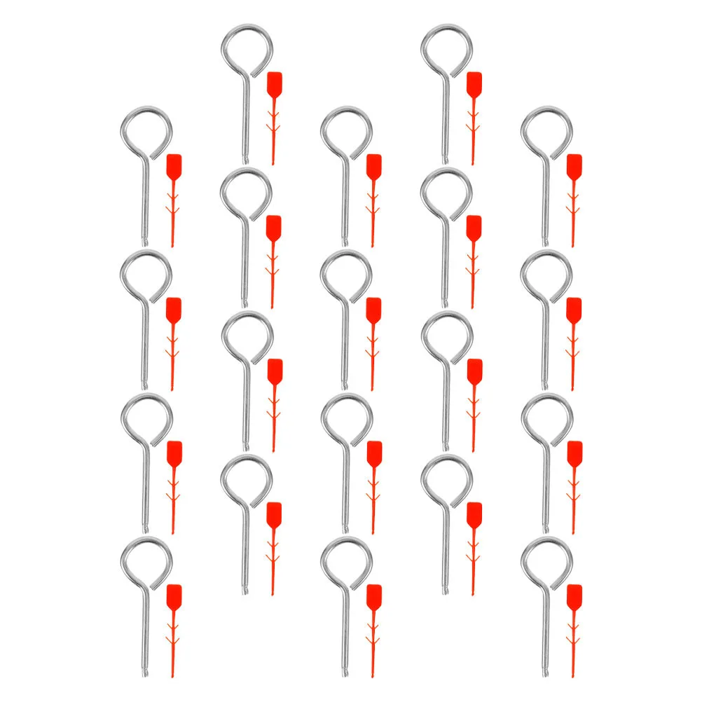50 세트 소화기 핀 안전 하드웨어 교체 부품 보안 씰 플라스틱 태그 철 래치 액세서리 홈 오피스