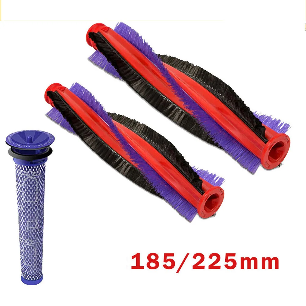 185/225mm Main Roller Brush Bar + Filter ForDyson V6 DC58 DC59 SV03 Vacuum Cleaner Parts Accessories