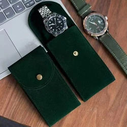 Watch Pouch Storage Bag Portable Flannelette Fabric Gift Bag Travel Storage Case Durable Portable Watch Dust Protection Case