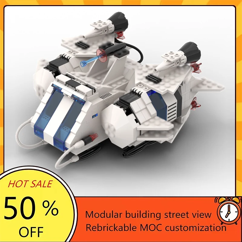 

Набор для сборки космического корабля из 443 деталей: популярная модель из фильма «Звездные войны», модульный конструктор, технологичный подарок, праздничный набор для детей