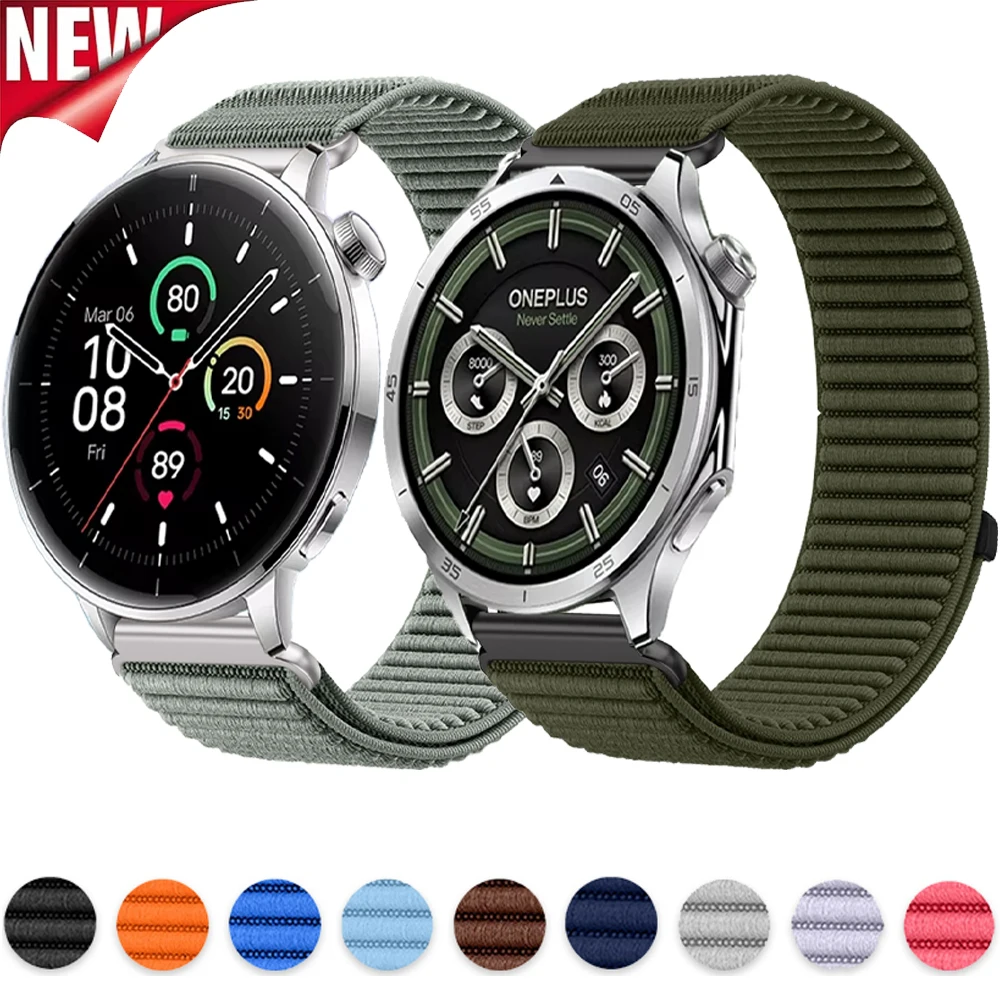 �y�Z�[�����z18mm 20mm 22mm �i�C�����X�g���b�v Oneplus Watch 3 46mm 43mm/Lite/2/2R/OPPO Watch X2 mini ���X�g�o���h Huawei Watch GT6/5/4 Correa�p