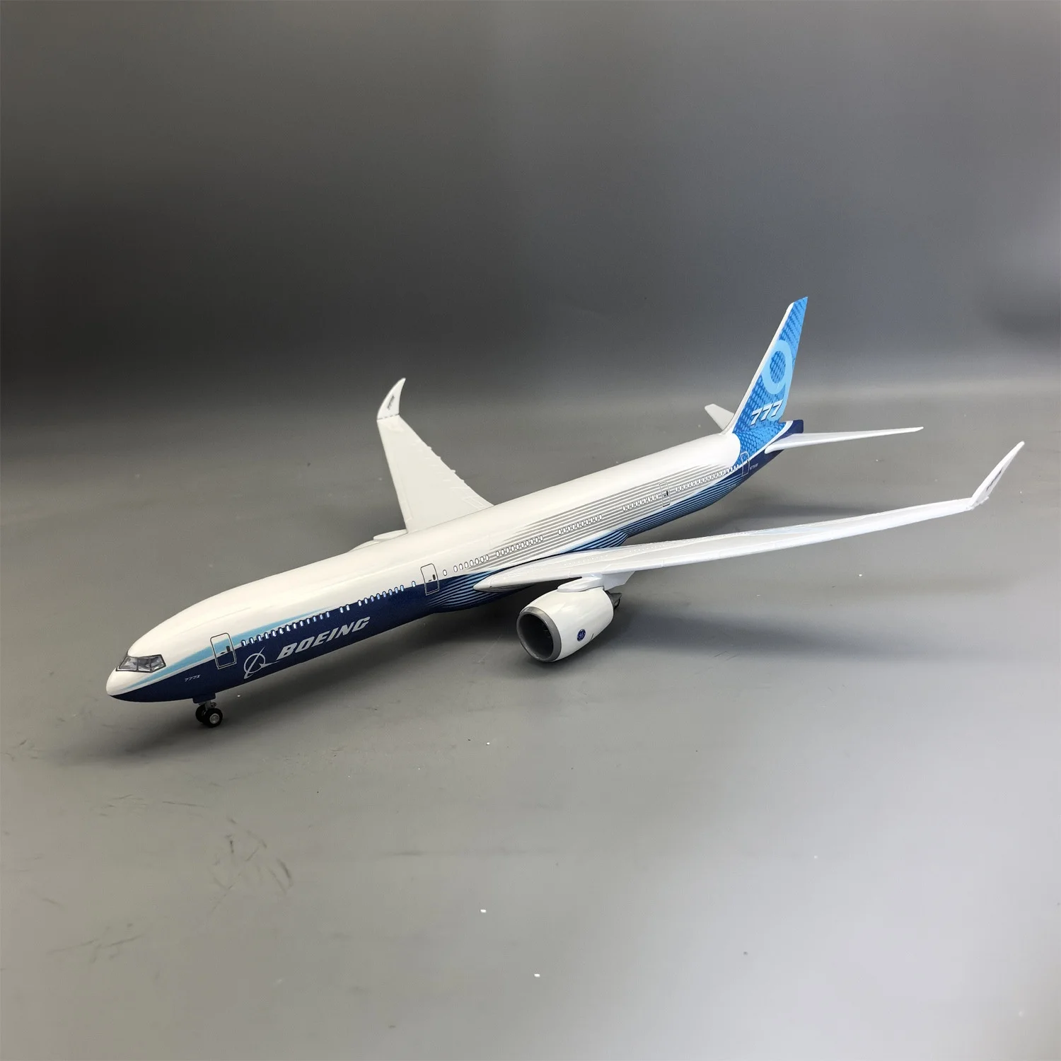 47cm 1/157 Large Scale Prototype B777-9X Diecast Resin Airplane Model Kit with Landing Gear Wheel For Aviation Gift or Plane Toy view 6