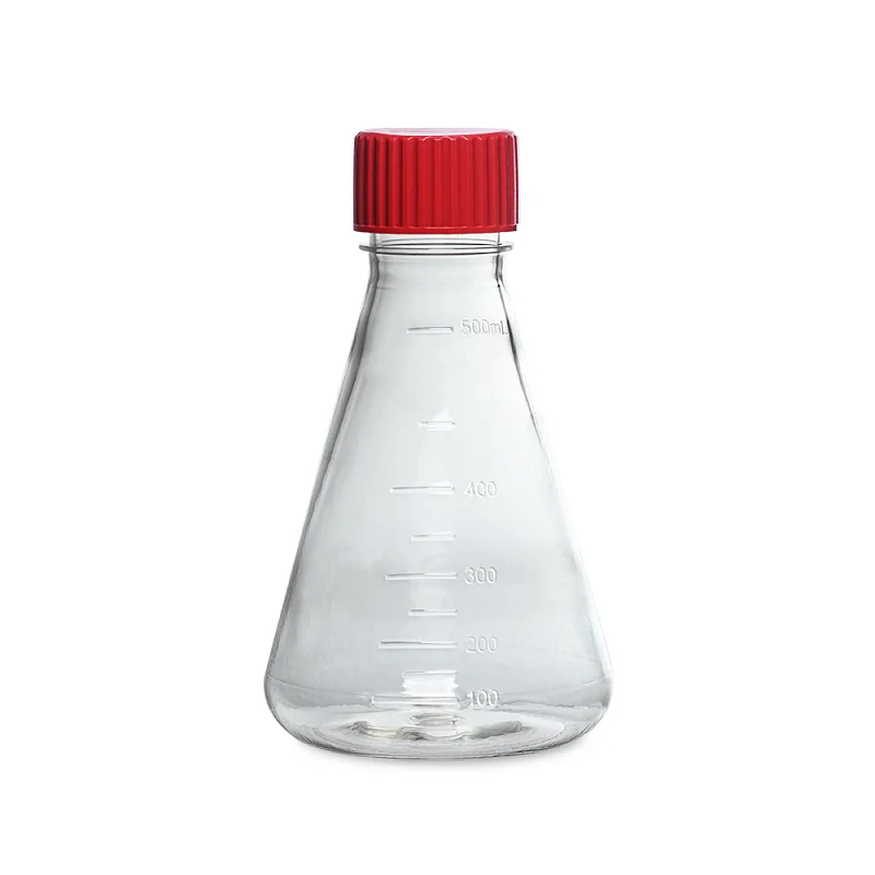 LABSELECT Triangle cell culture bottle, Sealing cover, Polycarbonate material, 500ml Erlenmeyer Flask, 17321