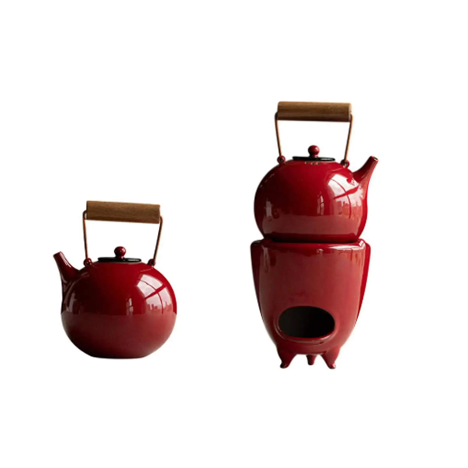 

Ceramic Teapot Loose Leaf Tea Teakettle Camping Christmas Housewarming 500ml