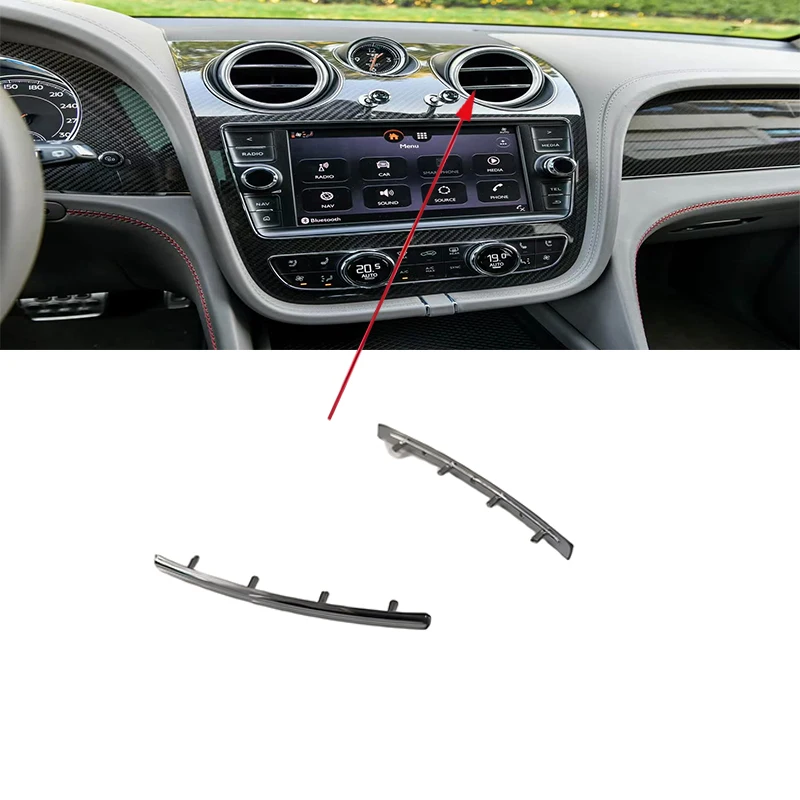 

2016 2017 2018 2019 Car Air Condition AC Vents Clip Chrome Trim Air Vent Outlet Tab Clip Repair Kit Strip for Bentley Bentayga