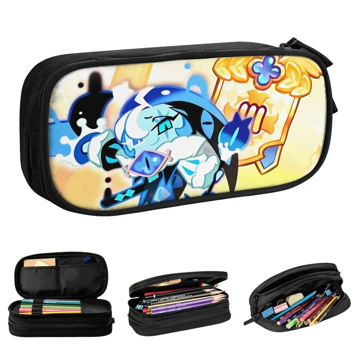 Shadow Milk Cookie Run Kingdom Pencil Cases Cute Cartoon Pencilcases Pen for Student Big Capacity Bag School Gifts Stationery