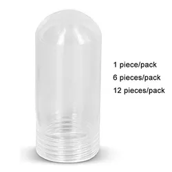 Cubierta de vidrio transparente Tubular G9, reemplazo de pantalla de lámpara de cuello roscado, tubo protector de vidrio resistente, cubierta de escarcha para bombilla G9