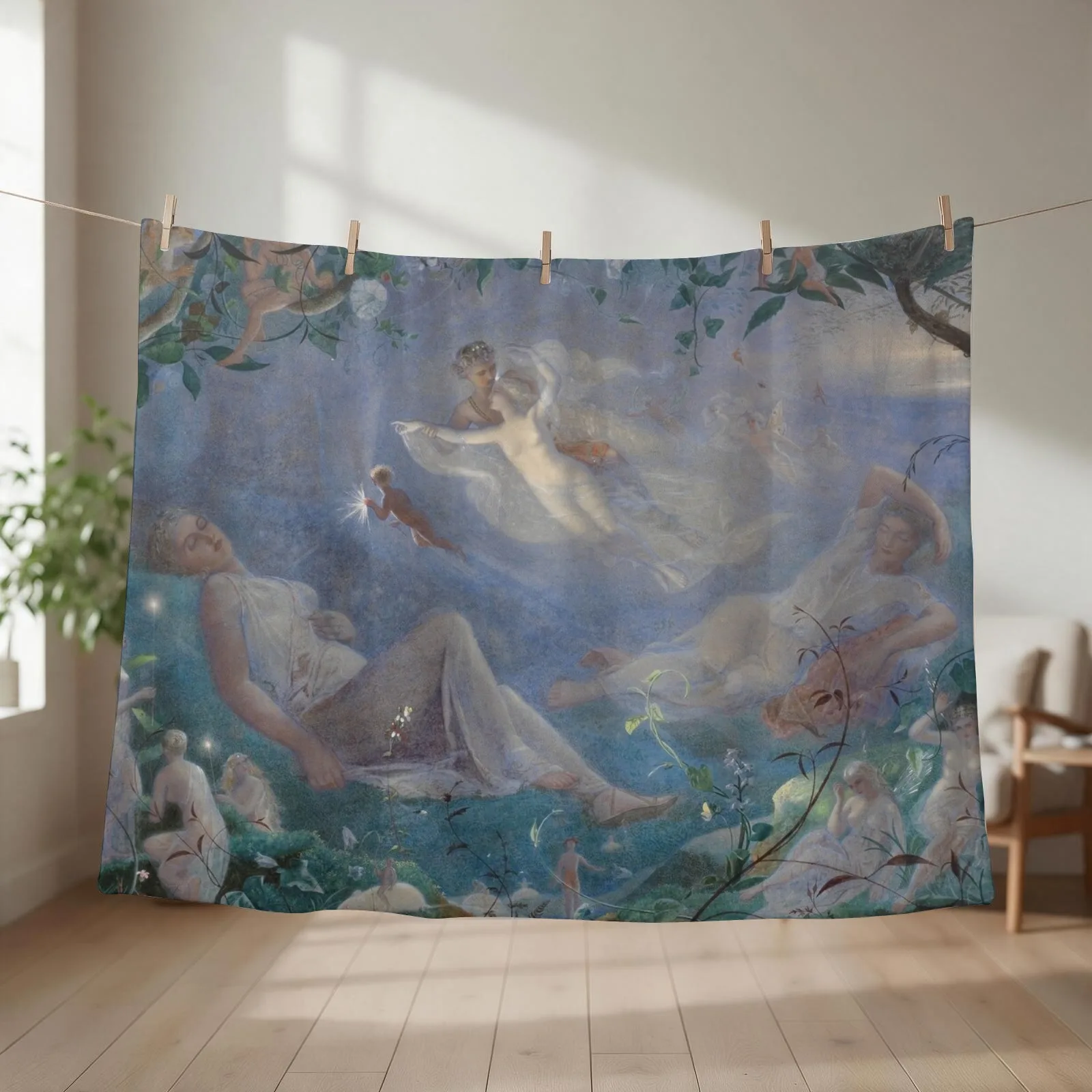 A Midsummer Night Dream Throw Blanket couch cozy soft plush fuzzy picnic outdoor blanket