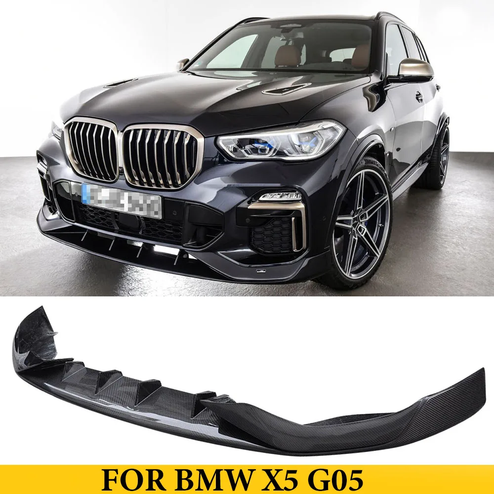 

For BMW X5 G05 Carbon Fiber Front Lip Bumper Spoiler Spliters Auto Tuning