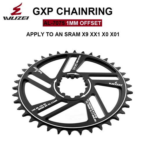 Imagen 2 del producto Plato compensado de 1mm/3mm 34T 36T 38T 40T 42T MTB, rueda dentada de bicicleta de estrella ancha y estrecha para piñones para SRAM X9 XX1 X0