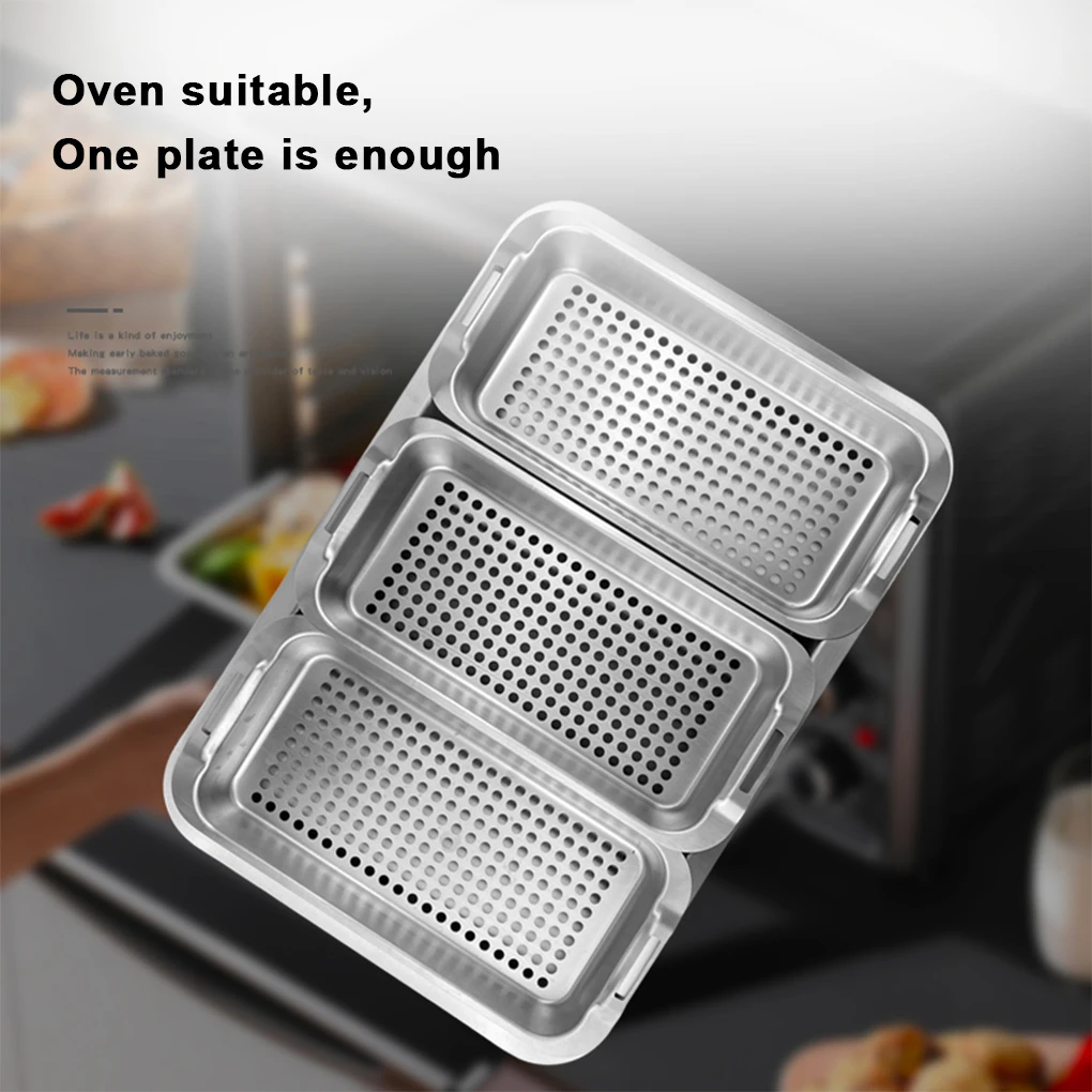 5piece Stainless Steel Grill Basket Smooth Line And Round Edge For Easy Cleaning Food Grade 5pcs