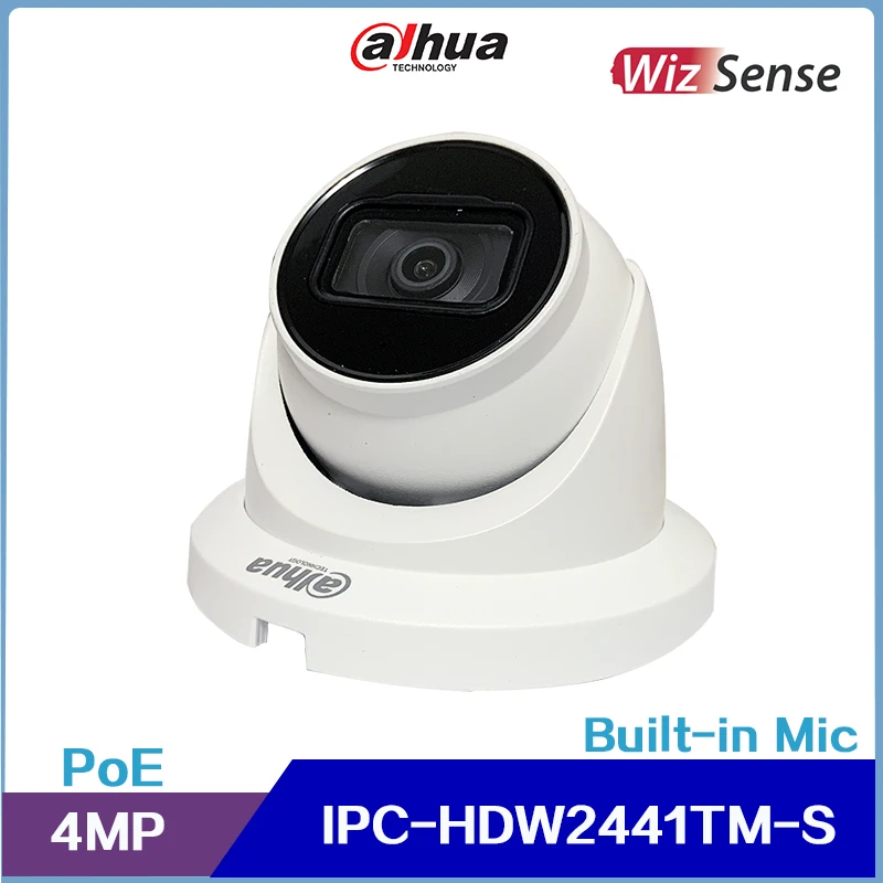 

Dahua IPC-HDW2441TM-S 4MP IR Fixed-focal Eyeball WizSense Network Camera, Built in MIC