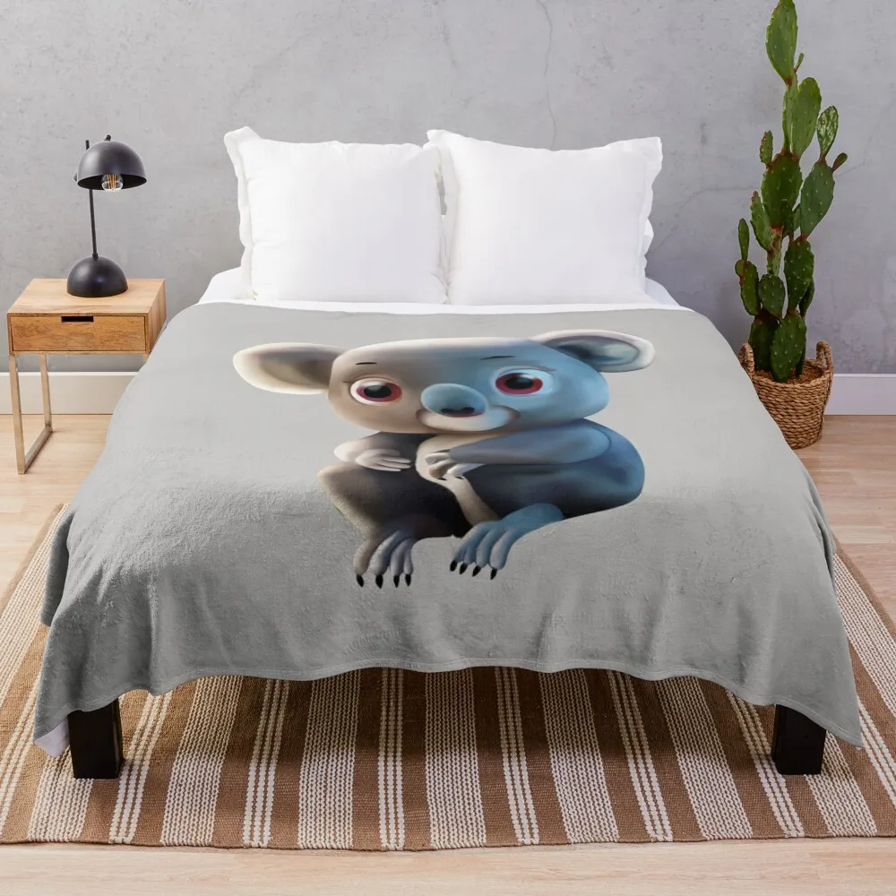 Would you rather be a koala? Throw Blanket cosplay anime decorative Sofa Flannels Blankets