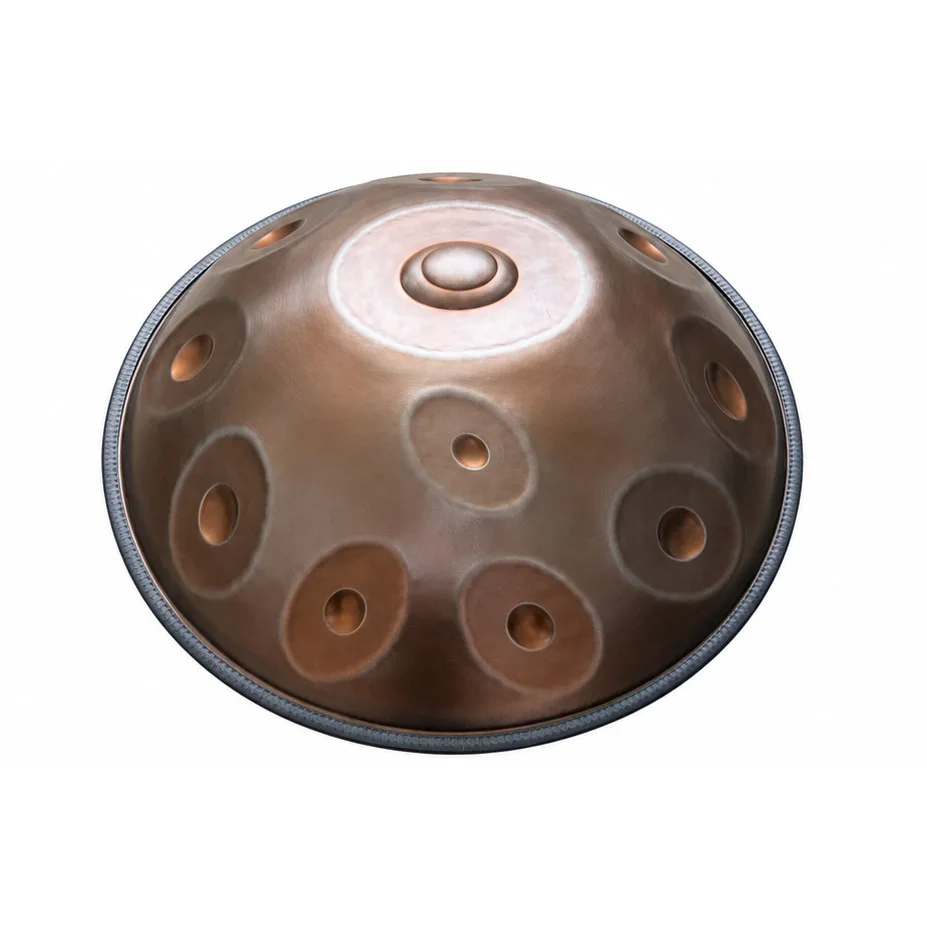 11+4 Notes D Kurd Handpan, Handmade Stainless Steel Pantam Drum 432Hz & 440Hz