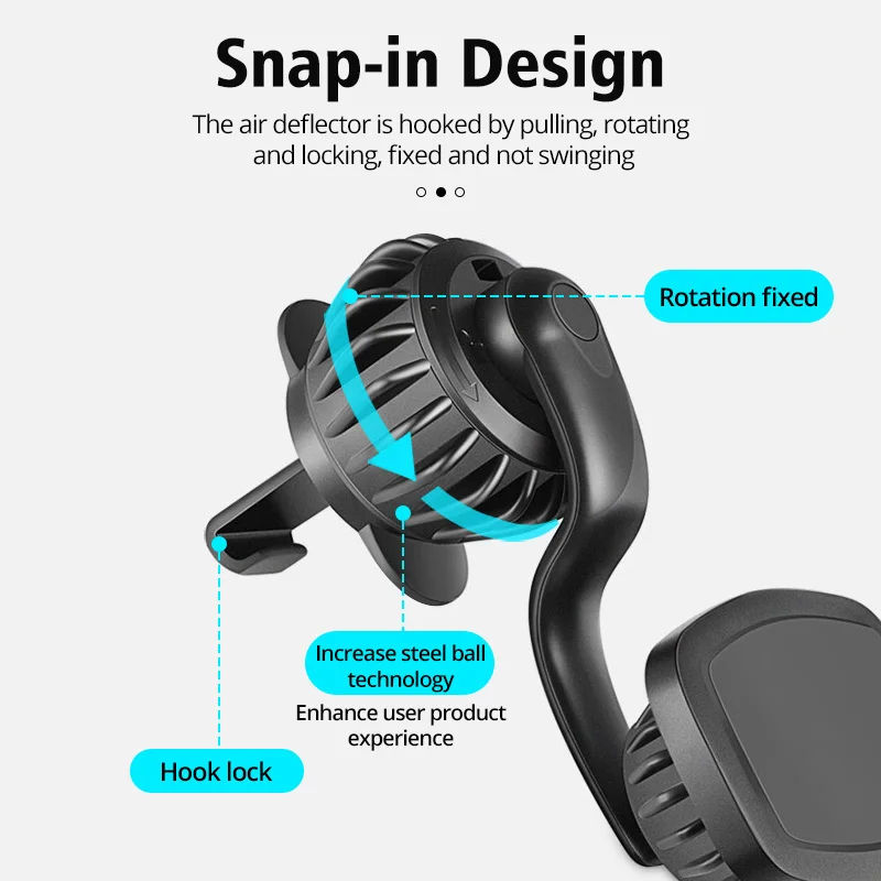 Auto Halterung Auto Telefon Halter Mit Multifunktionale 360 Grad Rotierenden Luftauslass Magnetische Schnalle Typ Auto Telefon Halter Steht – Detail 6