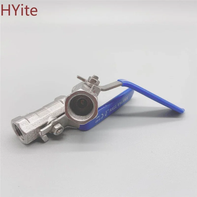 1Pcs Thread Ball Valve Stainless Steel 304 Sanitary Ball Valve 1/4, 3/8, 3/4, 1, 1-1/4, 1-1/2 BSP Female Thread Straight Type