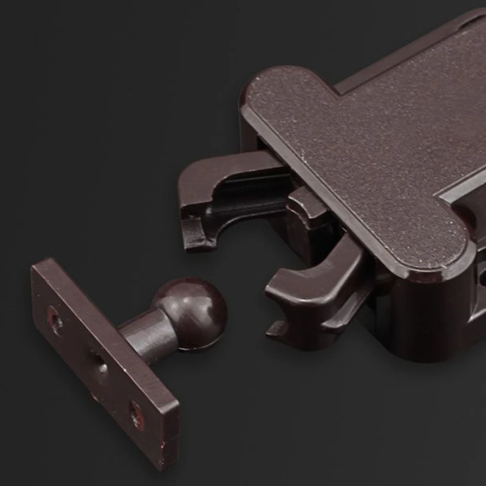 

2Pcs Self-locking Door Catch Heavy Duty Cabinet Latch Press Button Open Lock Plastic Closet Hardware Wardrobe Stopper