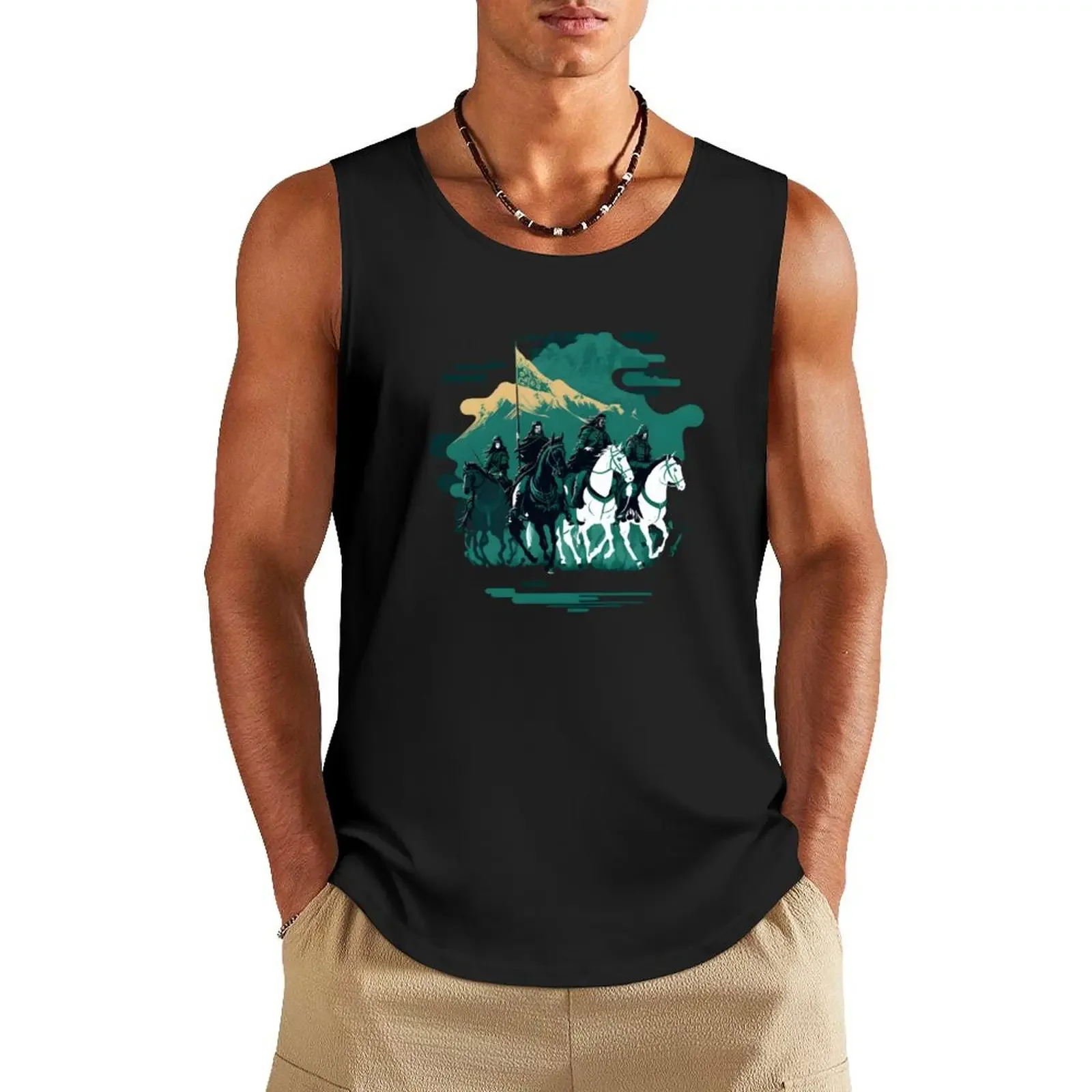 

The Rohan Cavalry - Riders - Fantasy Tank Top Sports clothing tops Gym wear t shirt