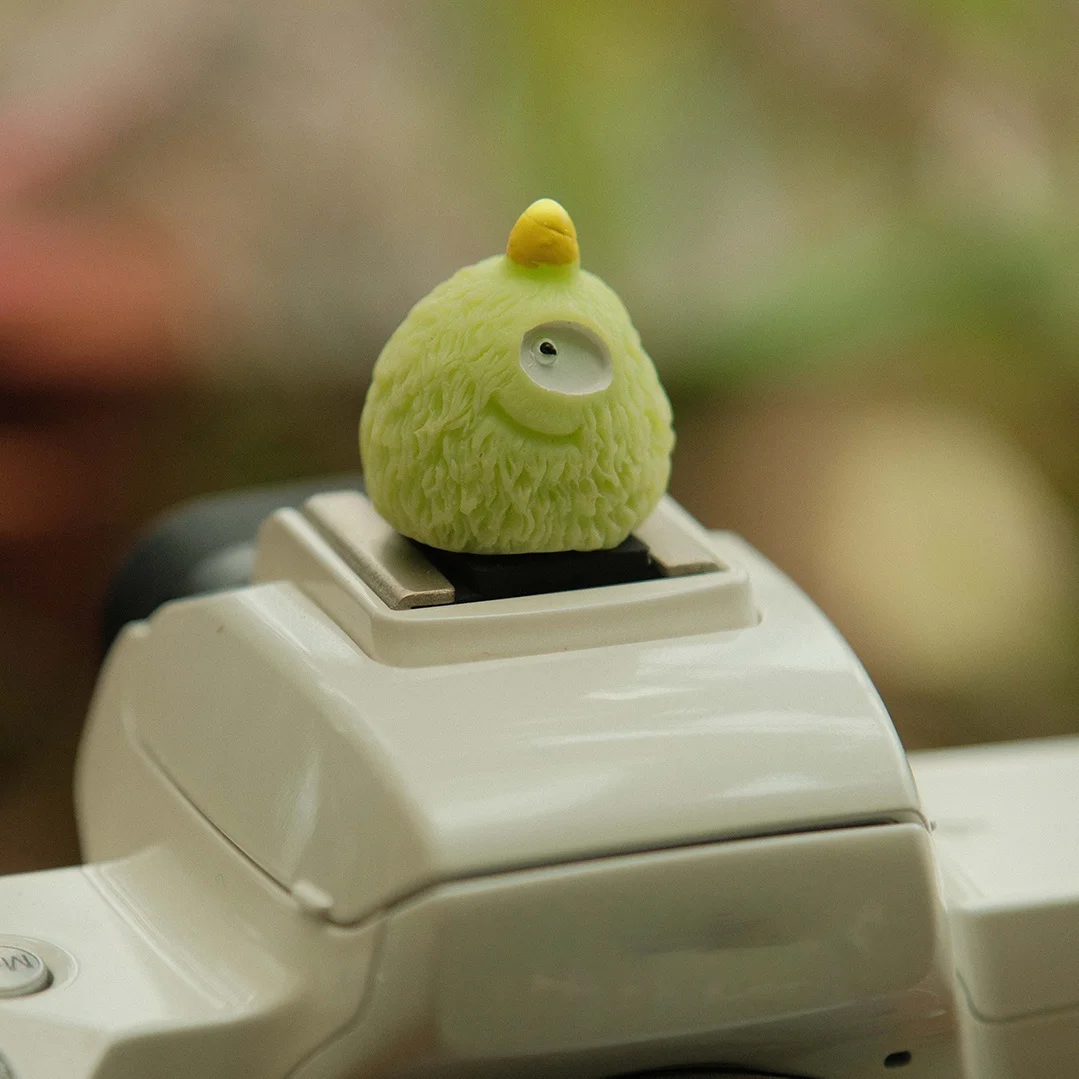 Cute Monster Camera Hot Shoe Cover ABS Resin Cartoon Flash Protector for DSLR Mirrorless. Universal Durable Dust Cap. view 4