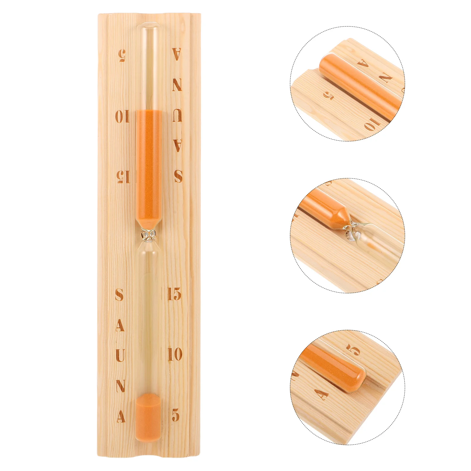 

15 Minute Wooden Sauna Hourglass Wall Mounted Sand Clock Timer for Steam Room Sauna Hourglass with Sands Wooden Sand Timer