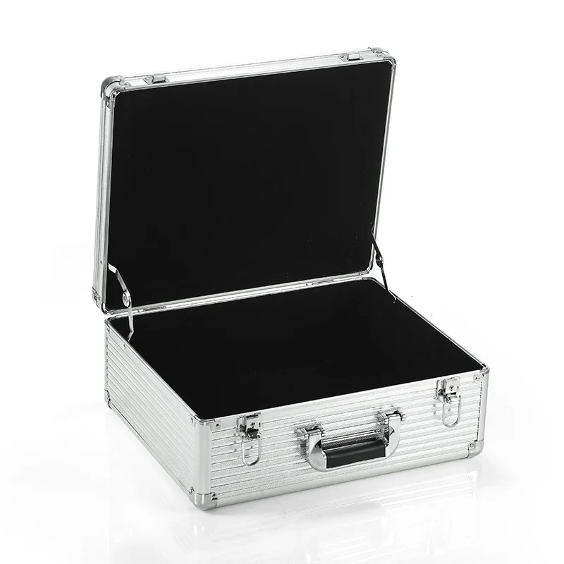 China Manufacturer Customized Aluminum Silver Tool Carrying Box Hard Aluminum Storage Case with Custom Foam