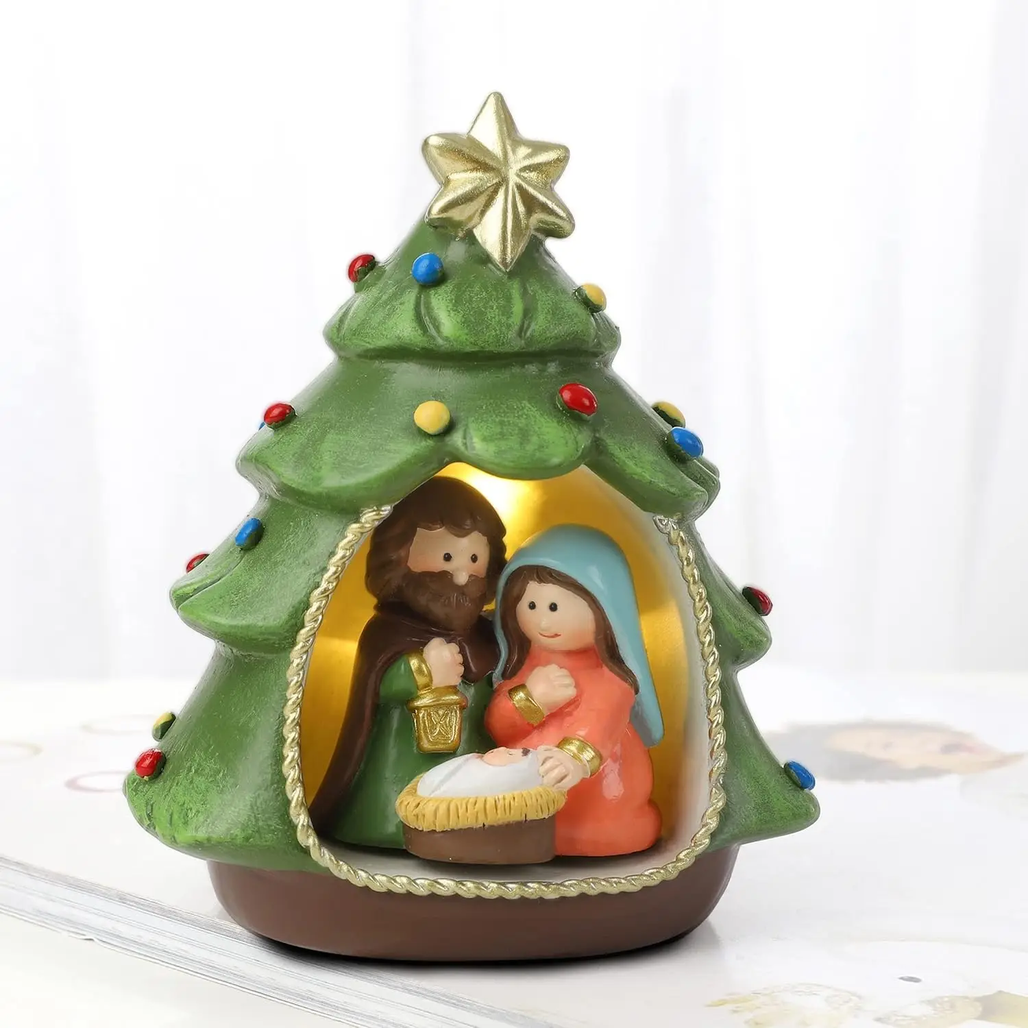 Nativity Sets for Christmas Indoor Decorations Holy Family Nativity Scene for Xmas Decor Gifts Christmas Party Home Decorations