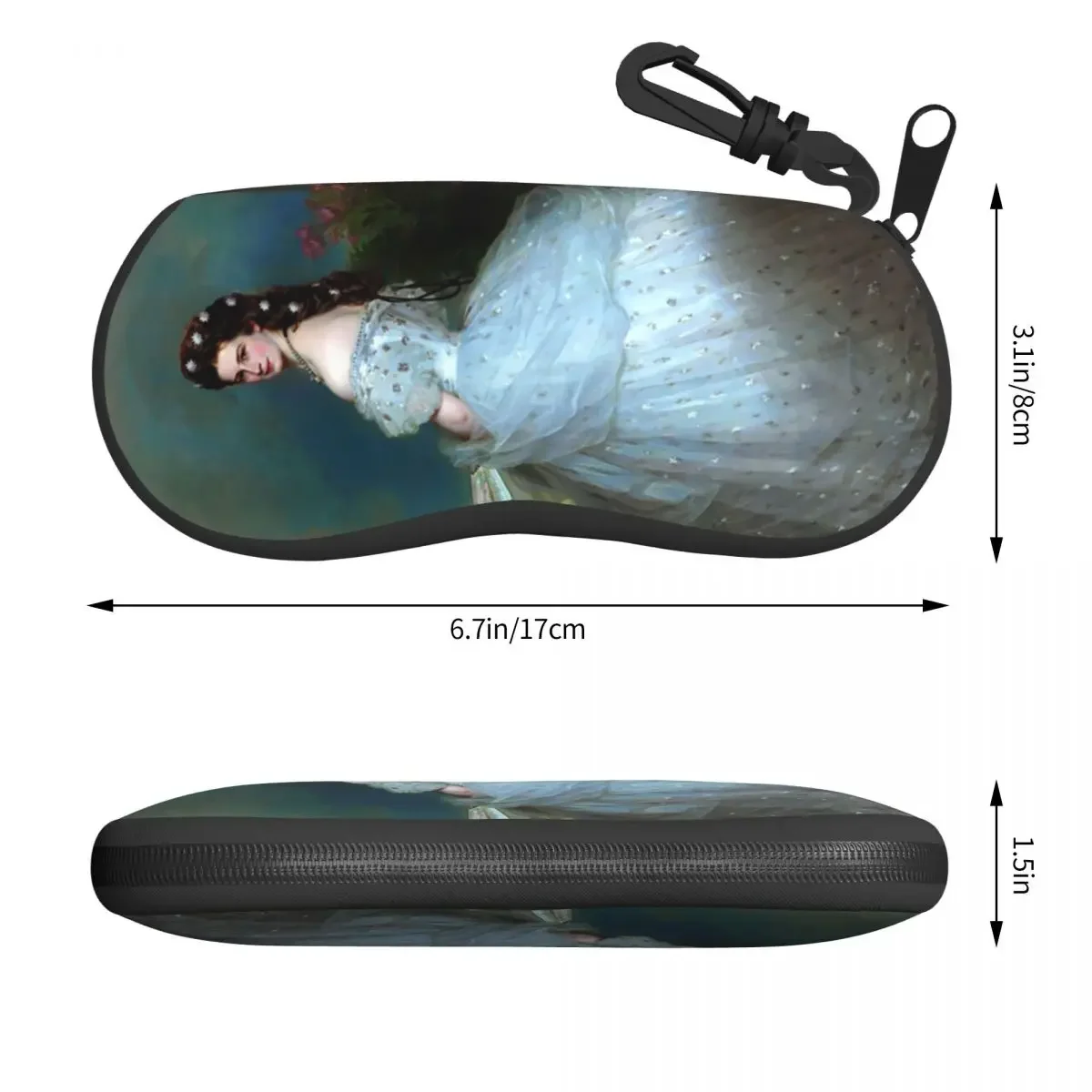 Portrait Of Empress Elisabeth  Austria Eyeglass Glasses Case Men Women Soft Franz Xaver Winterhalter Sunglasses Protective Bag