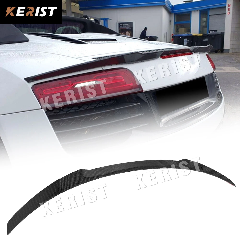 SPOILER r8 Spyder  Carbon Spoiler for audi R8 v8 v10 convertible Wing Lip Sticker car styling 2-Door 2008-2015