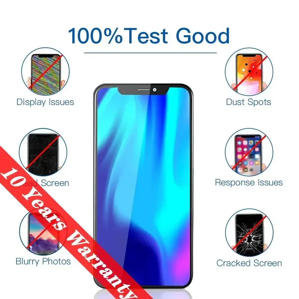 Pantalla de alta calidad PINZHENG INCELL LCD OLED para iPhone 14 Pro, 15 Plus, 13 Pro Max, displays para iPhone, reemplazo con herramientas 5