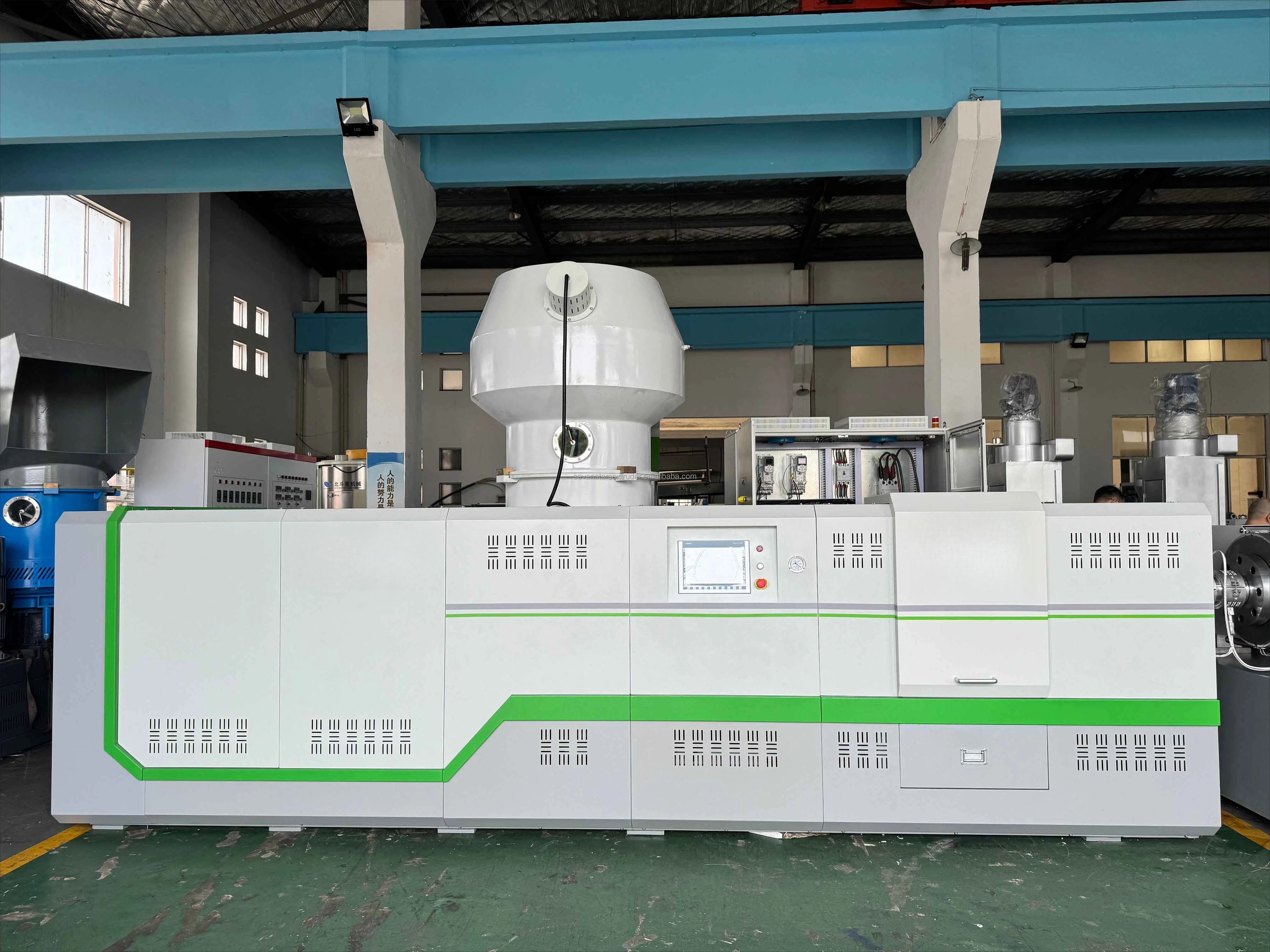 Full Automatic PP PE LDPE HDPE Film Plastic Pelleting Making Machine Recycling Line With Compactor