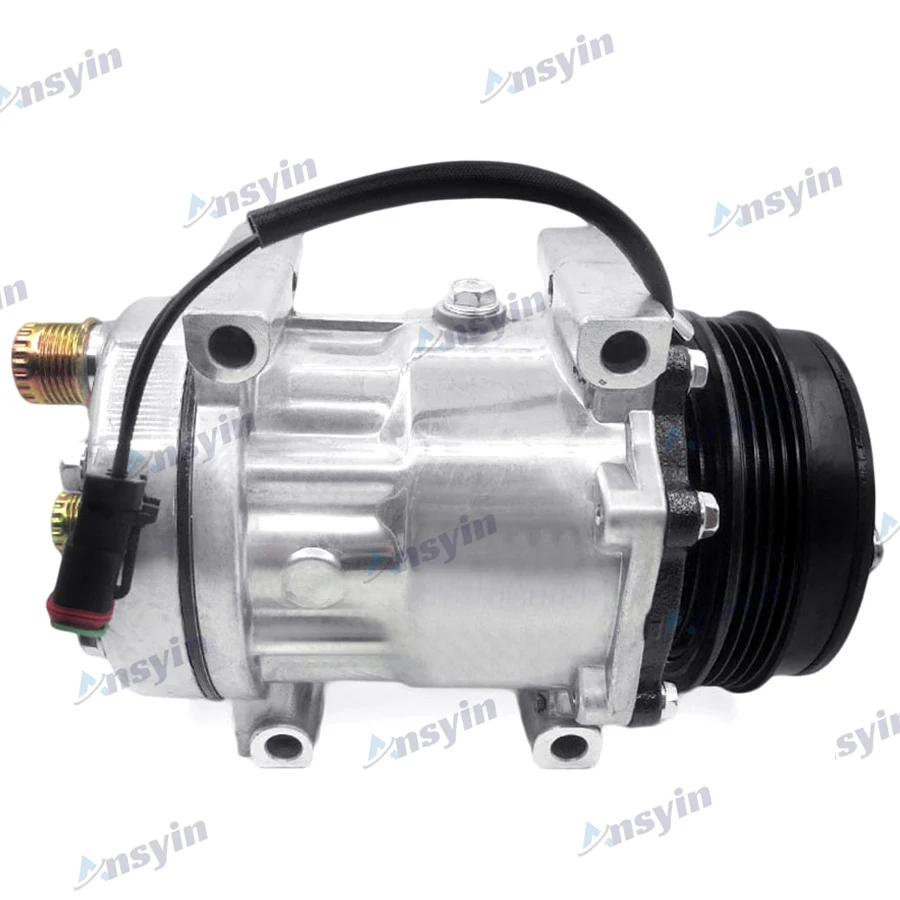 SD7H15 Auto Car AC Air Conditioning COMPRESSOR For Caterpillar Trucks Excavator Sanden 7H15 4498 4806 4813 1789570 12V