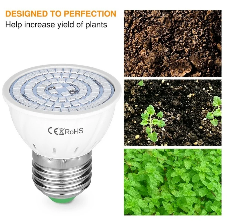 E27 LED GU10 Hydroponic Phyto Growth Light B22 Led Grow Bulb MR16 Full Spectrum 220V UV Lamp Plant E14 Flower Seedling Fitolamp