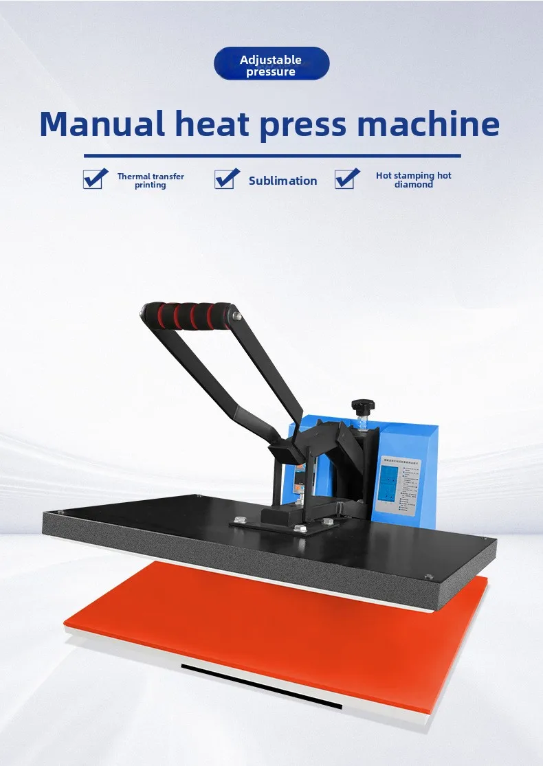 

60 * 80 Large Format High Pressure Heat Transfer Heat Transfer Machine T-shirt Hot Map Hot Drilling Machine Clothing