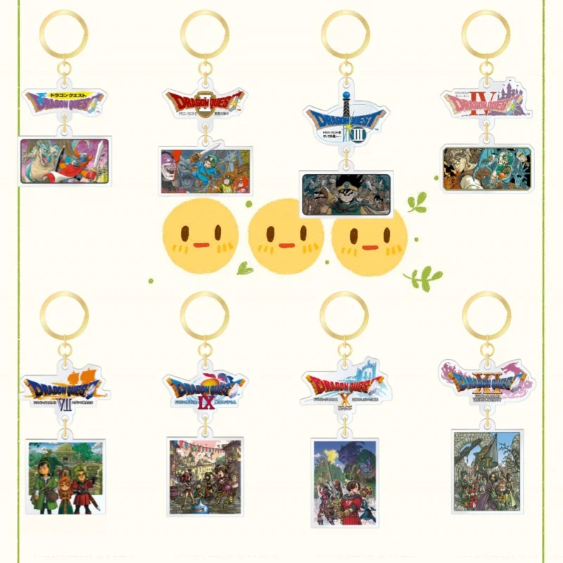 

Акриловый брелок 5 см для Dragon Quest, аниме-брелок, декоративный кулон для рюкзака, акриловый брелок в подарок