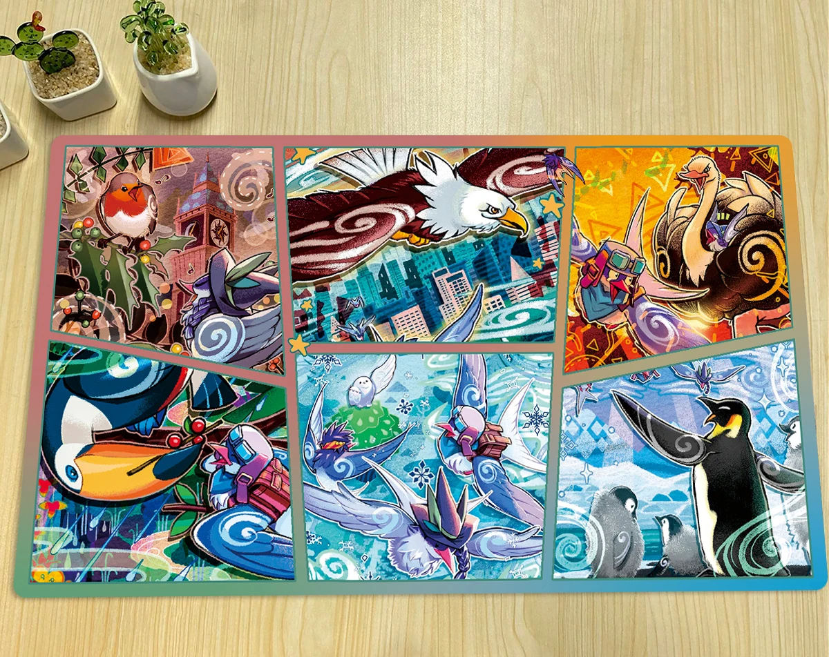 YuGiOh Floowandereeze Mat Board Game Playmat TCG CCG Trading Card Game Mat Custom Anime Gaming Mouse Pad Rubber Zone & Free Bag