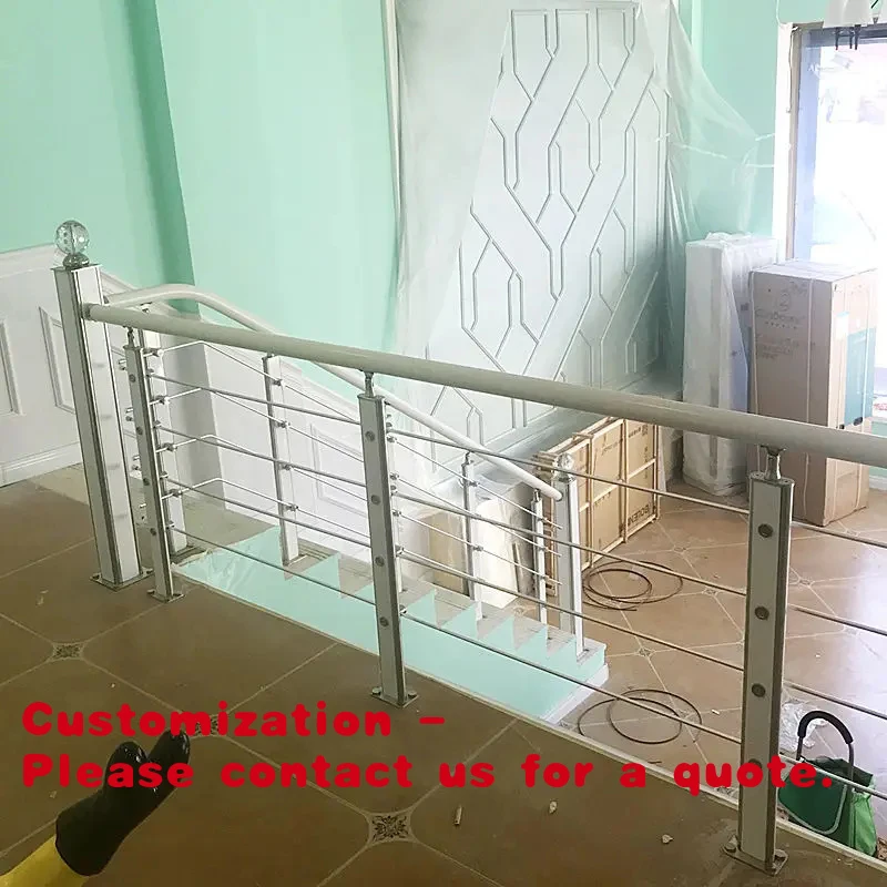 

custom.Wrought Iron and Stainless Steel Contemporary Design Customized Balcony Balustrade Fittings Side Balustrades Round Bar