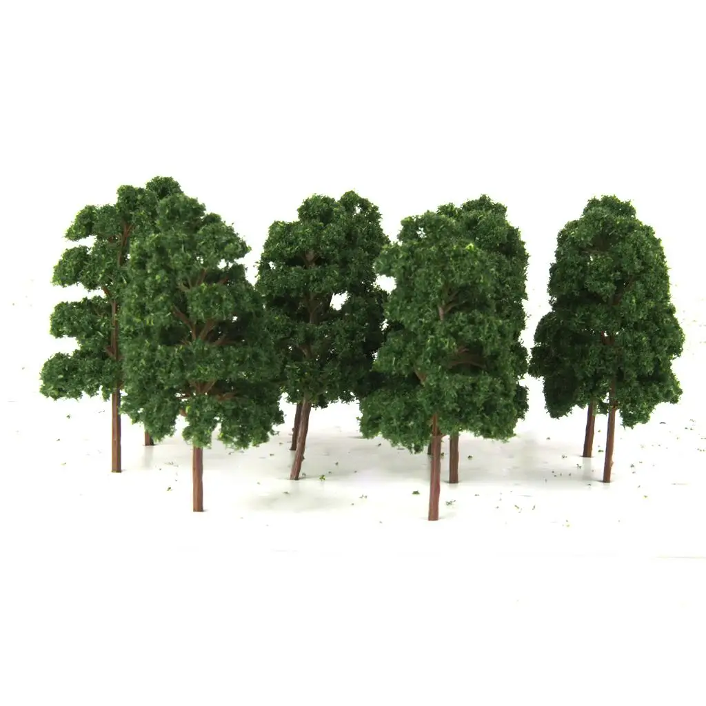 10 Packs Spoorweg Park Bomen Diorama Architectuur Landschap 1:75 Ho Schaal