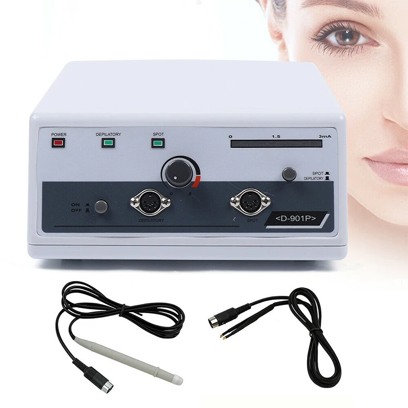 Mini 2 In 1 Freckles Age Spots Hair Removal Effectively Beauty Facial Skin Epilator Skin Care Salon Machine D-901P Tweezers