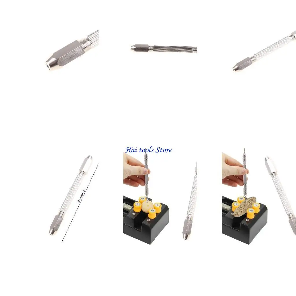 

X37E Double Headed Hand Twist Drill Chuck Drill Bit Holder Little Pin Vise