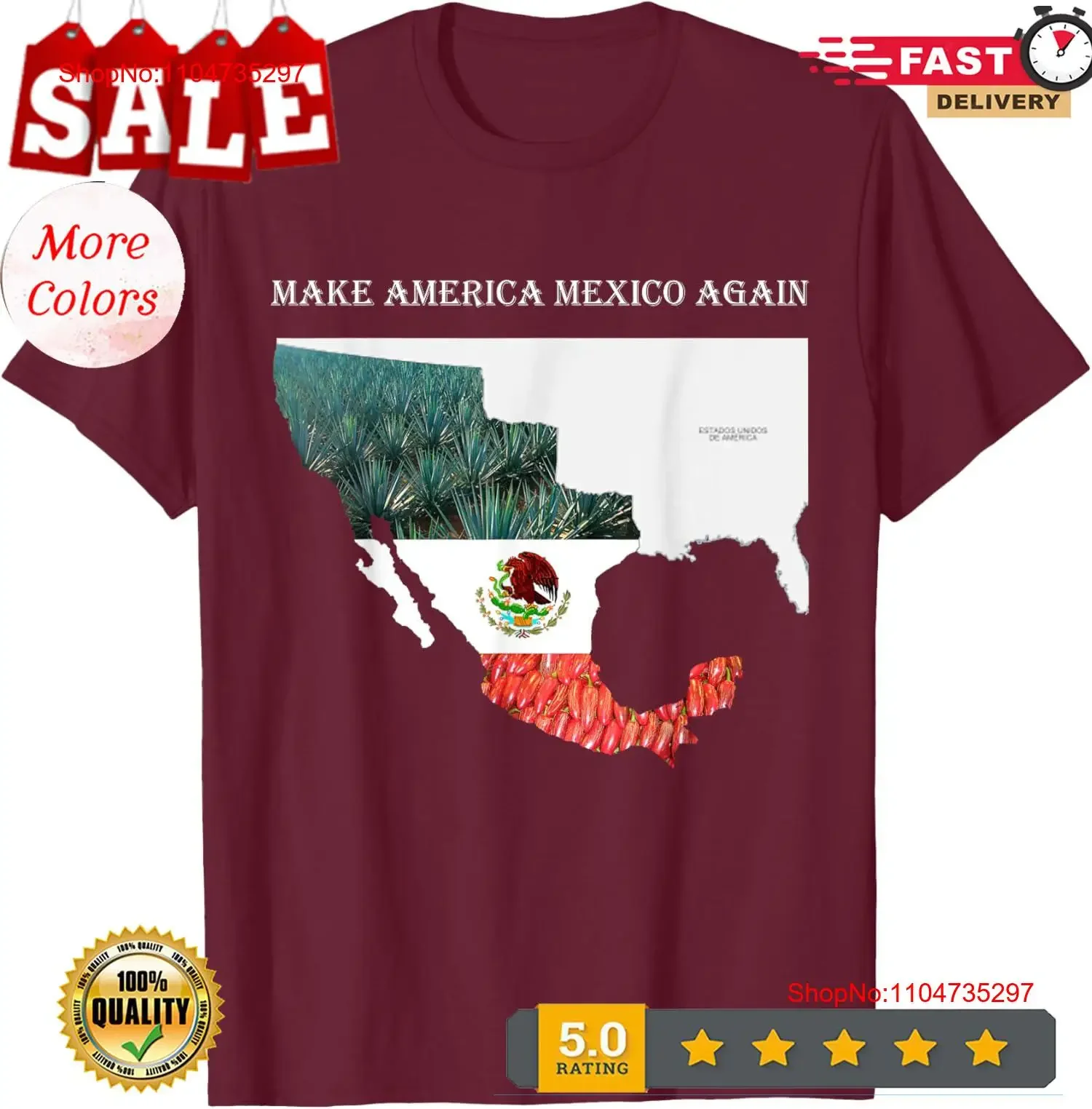 Divertida camiseta mexicana Playera Make America Mexico Again, ropa de diseñador informal lavada vintage, transpirable, elegante y ligeramente